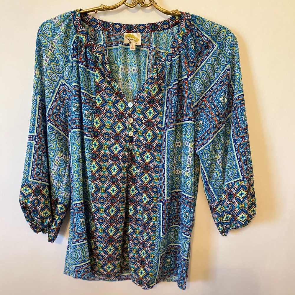 Fig and Flower Blouse